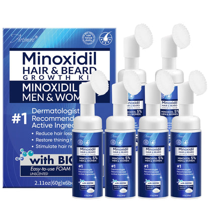 Artimore 5% Minoxidil Foam for Hair Growth – Men & Women, 12 oz