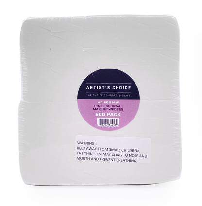 Artist's Choice 500 Pack Triangle Makeup Sponges – Foundation, Blush & Eyeshadow