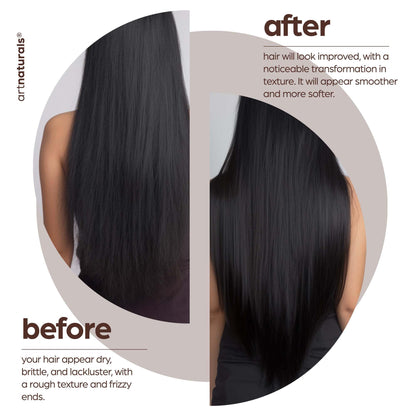 Artnaturals Argan Oil Shampoo & Conditioner Set - Sulfate-Free with Moroccan Oil & Keratin | Hydrate, Repair, Defy Frizz for All Hair Types | 16 fl oz x 2