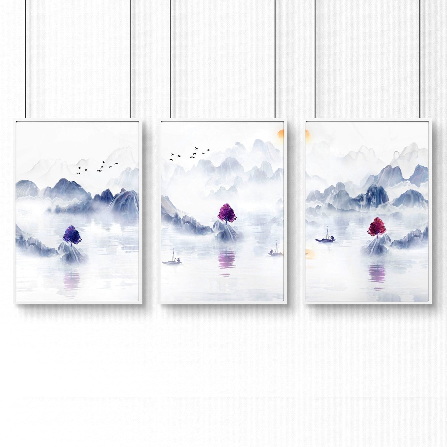 Artwork for the office | set of 3 framed wall art