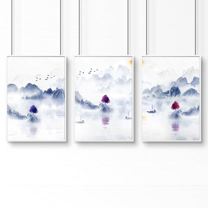 Artwork for the office | set of 3 framed wall art