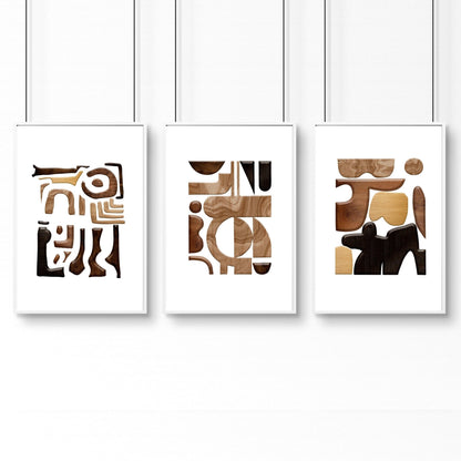 Artwork Mid Century Modern | Set of 3 wall art prints