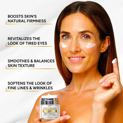 Arvesa Retinol Cream with Collagen Peptides – Day & Night Anti-Aging Moisturizer