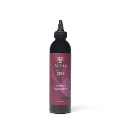 As I Am Onion Shampoo – 8 oz with Red Onion, Ceramides & Isoquercetin | Supports Healthy Hair Growth
