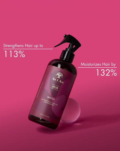 As I Am Onion Water – 16 oz with Red Onion, Ceramides & Isoquercetin for Healthy Hair Growth