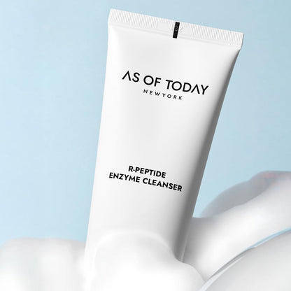 AS OF TODAY R Peptide Enzyme Cleanser – Gentle Hydrating Face Wash, 3.3 oz