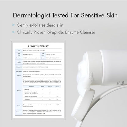 AS OF TODAY R Peptide Enzyme Cleanser – Gentle Hydrating Face Wash, 3.3 oz