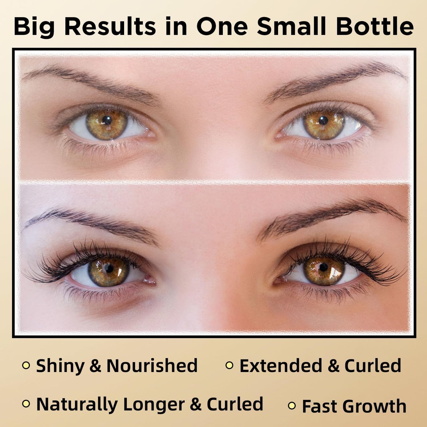 ASAMO Eyelash & Eyebrow Growth Serum – 15 Plant Extracts, Oil-Free, Hypoallergenic
