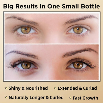 ASAMO Eyelash & Eyebrow Growth Serum – 15 Plant Extracts, Oil-Free, Hypoallergenic