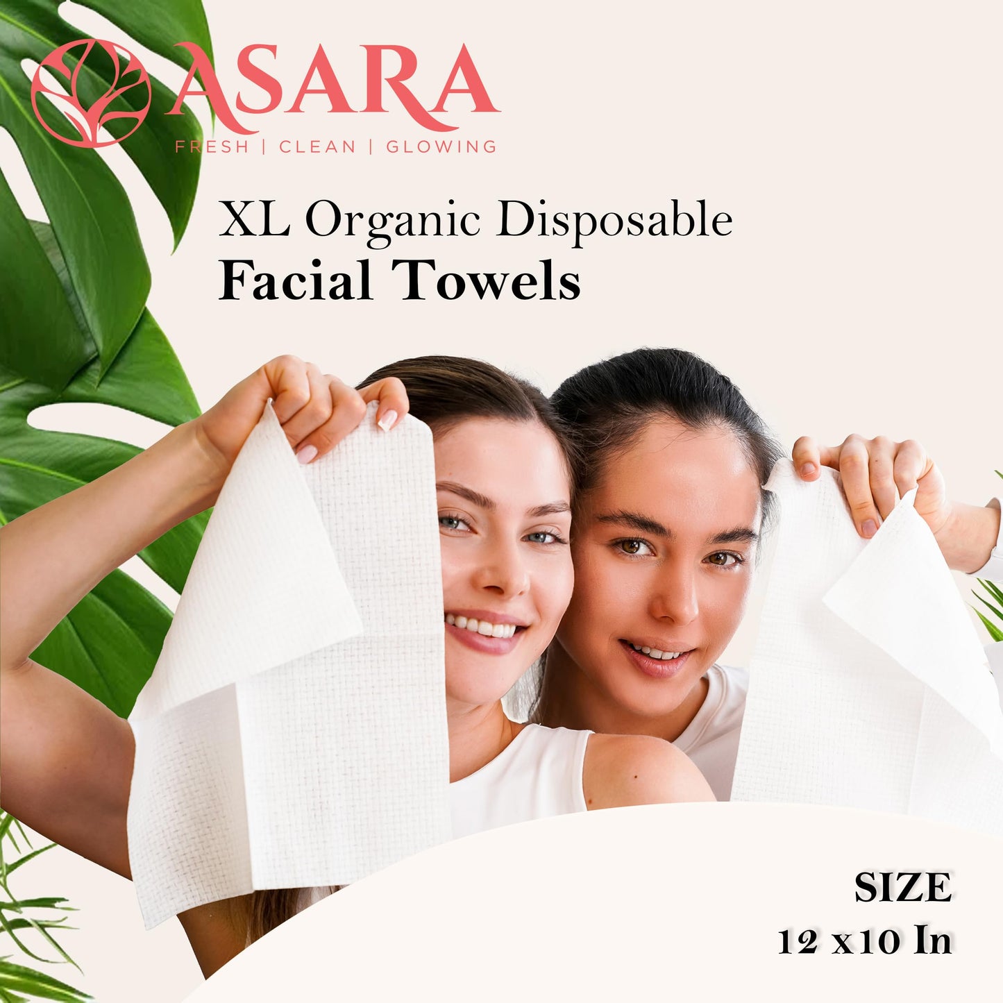 ASARA NEW YORK PROBIOTIC SKIN SCIENCE Clean Face Towels XL – Water-Activated Makeup Remover Wipes
