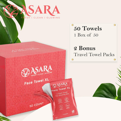 ASARA NEW YORK PROBIOTIC SKIN SCIENCE Clean Face Towels XL Wipes – Water-Activated Makeup Remover, Sensitive Skin, Organic Vegan Biodegradable | 100 Count