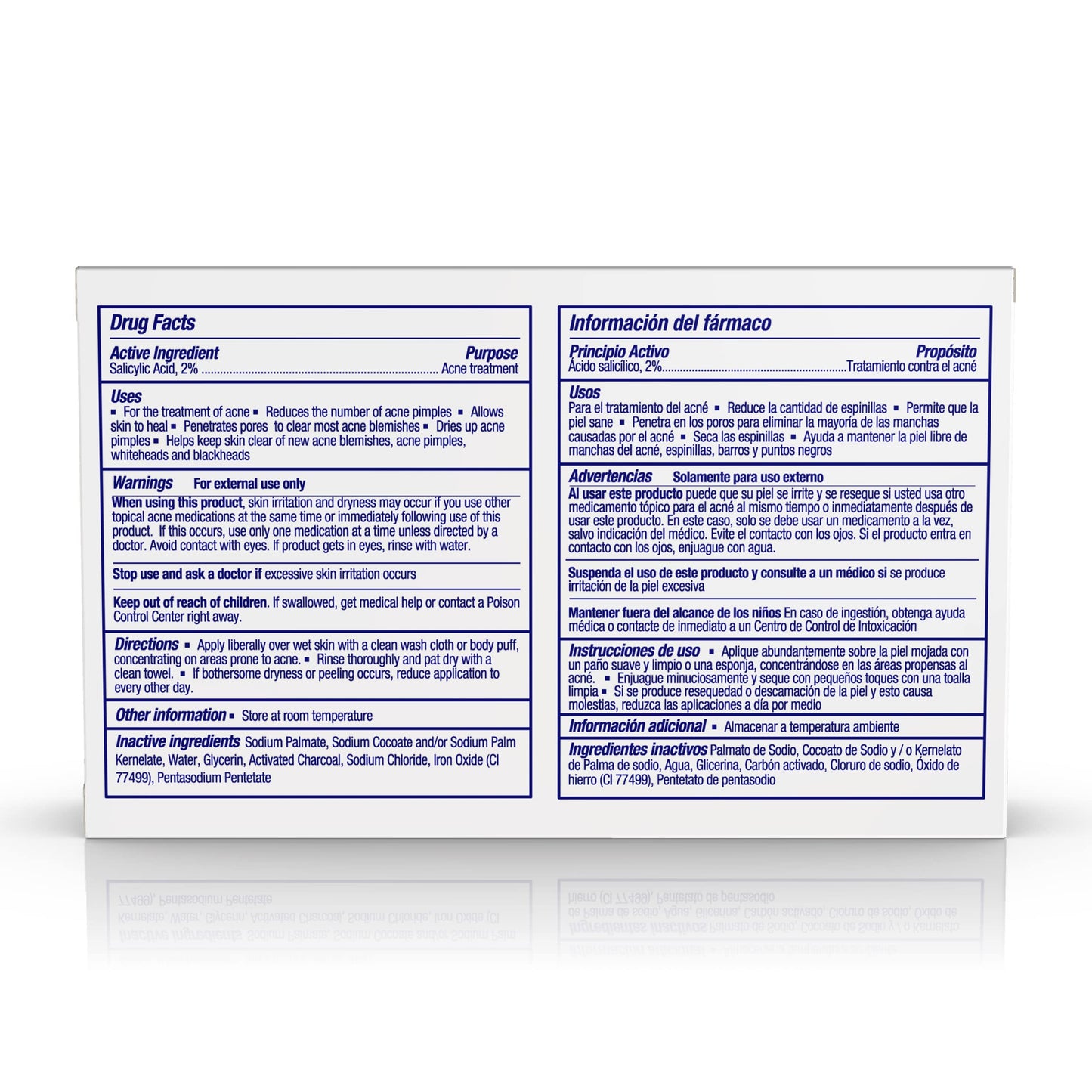 Asepxia Salicylic Acid & Activated Charcoal Bar Soap – Acne Treatment, Deep Cleansing Facial Cleanser, 4 Oz, 5-Pack