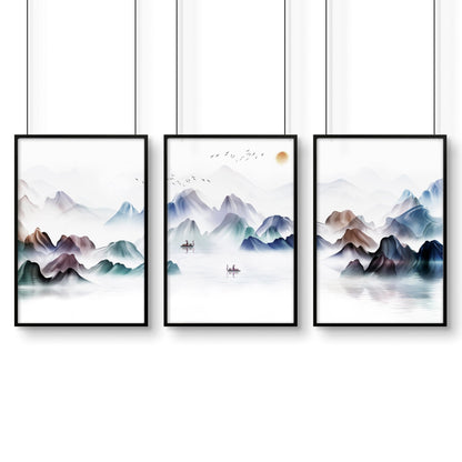 Art for the living room wall | set of 3 wall art prints