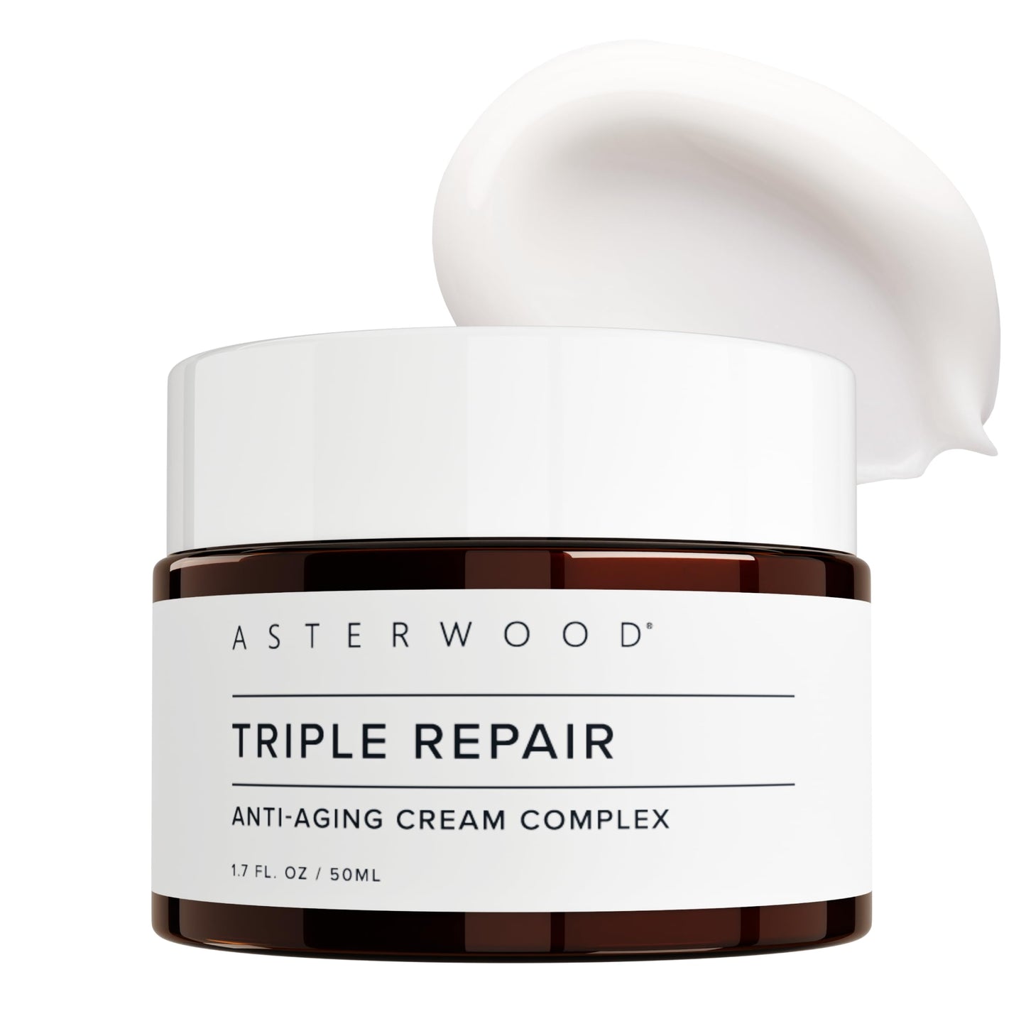Asterwood Matrixyl 3000 + Argireline + Vitamin C Cream – Fragrance-Free Triple Repair with Hyaluronic Acid (1.7 Fl Oz)