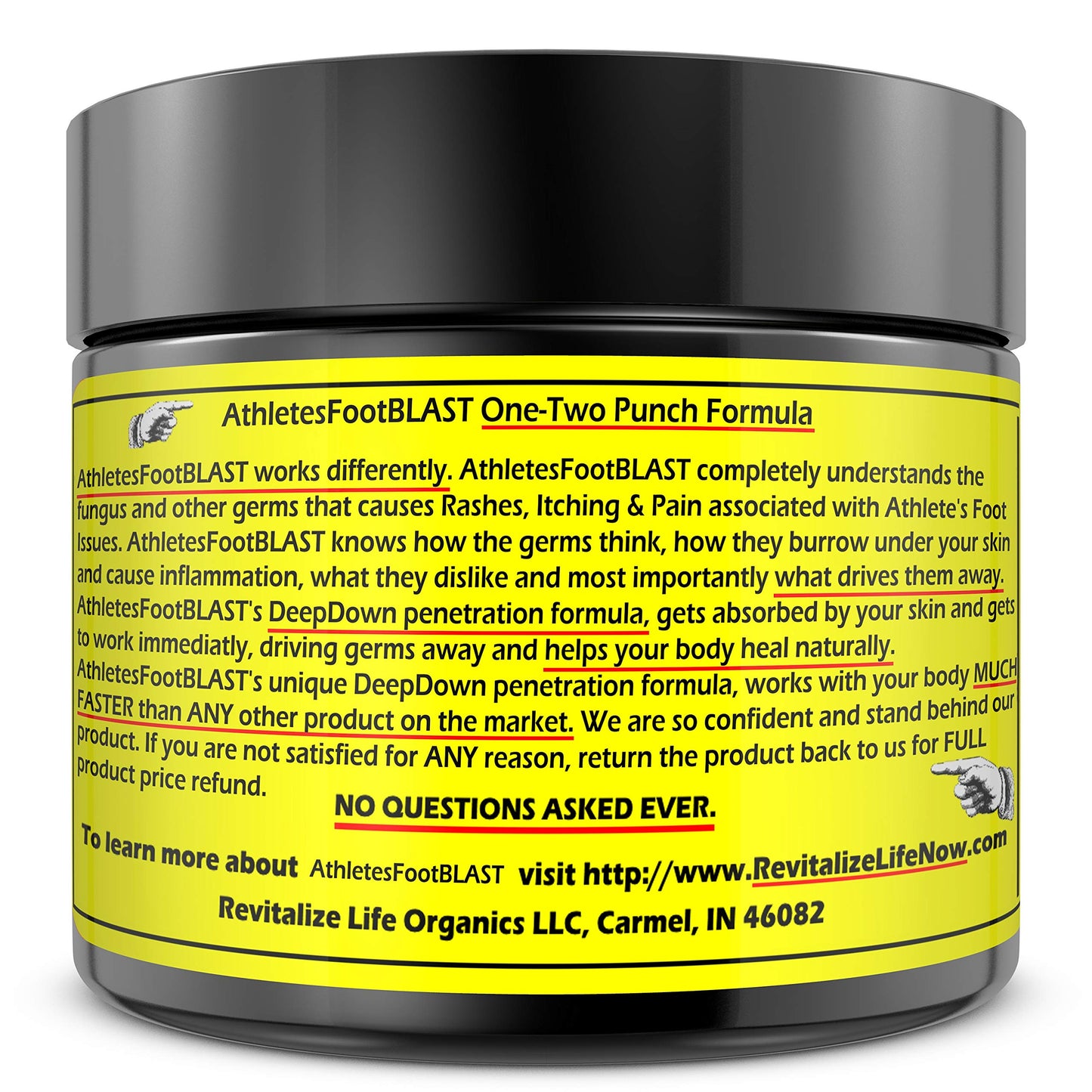 AthletesFootBLAST Plant-Based Foot Cream | Extra Strength Relief Balm