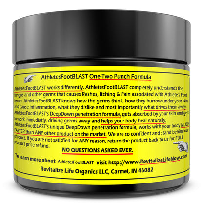 AthletesFootBLAST Plant-Based Foot Cream | Extra Strength Relief Balm