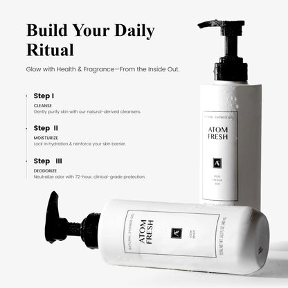 Atom Fresh Laboratory Sulfate-Free Body Wash for Sensitive Skin – Rose Fressia Oud