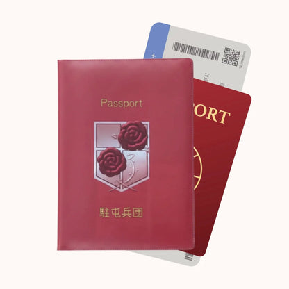 Attack on Titan Garrison Red Passport Cover