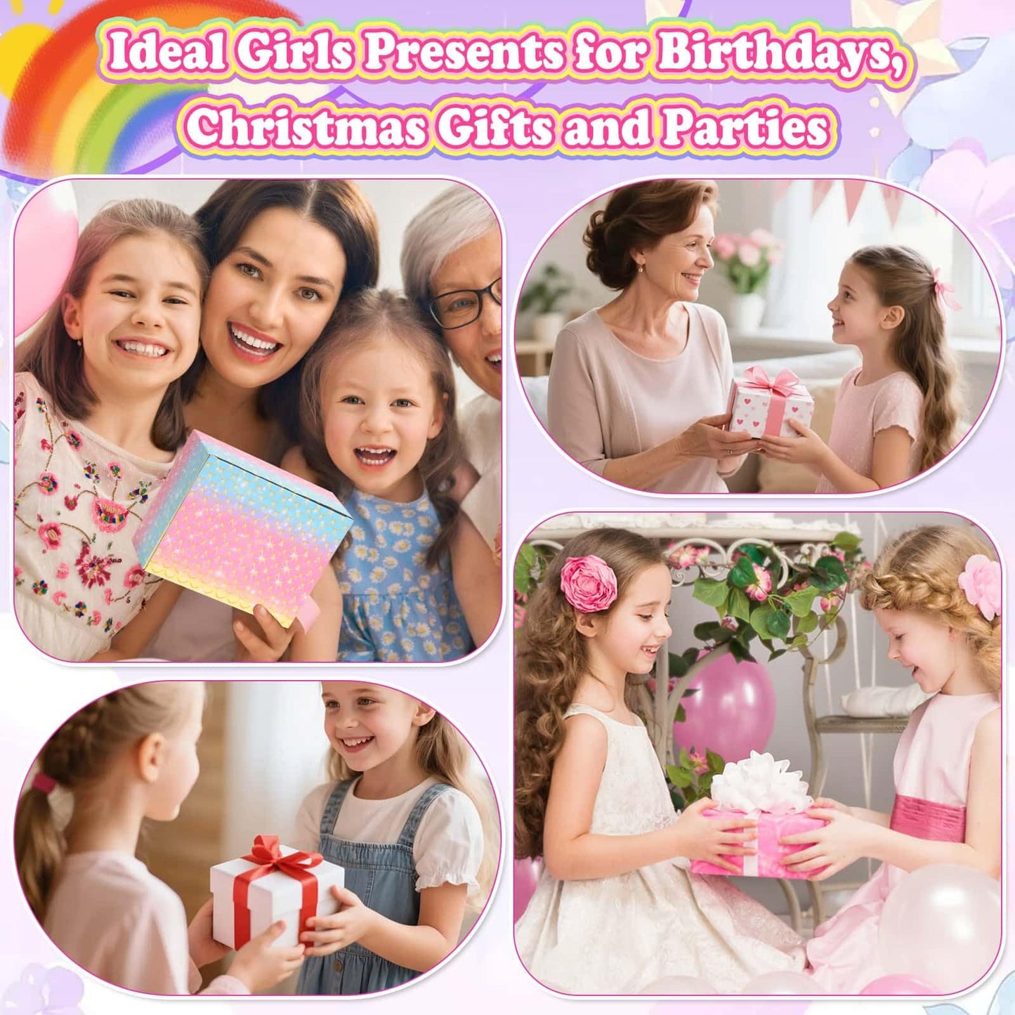 Audab 480 Pcs Kids Nails & Glue Kit — Press-On Nail Art for Girls 8–12