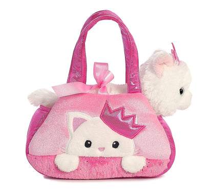 Aurora® Fashionable Fancy Pals Peek-A-Boo Princess Kitty Plush with Purse – Dress-Up Fun for Kids 3+