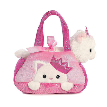 Aurora® Fashionable Fancy Pals Peek-A-Boo Princess Kitty Plush with Purse – Dress-Up Fun for Kids 3+