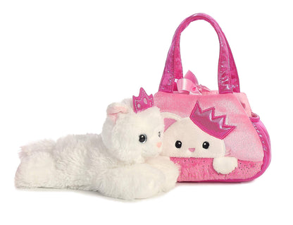 Aurora® Fashionable Fancy Pals Peek-A-Boo Princess Kitty Plush with Purse – Dress-Up Fun for Kids 3+
