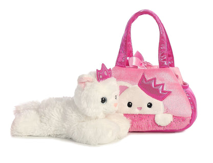 Aurora® Fashionable Fancy Pals Peek-A-Boo Princess Kitty Plush with Purse – Dress-Up Fun for Kids 3+