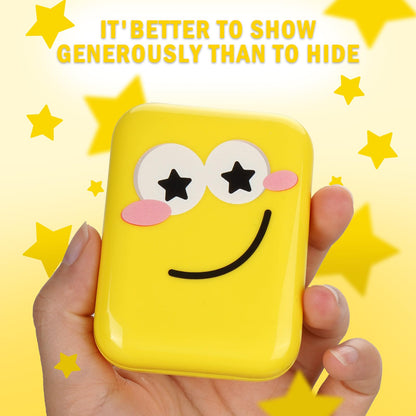 AUSLKA Star Pimple Patches - 150 Count Hydrocolloid Patches with Yellow Star Shape and Mirror