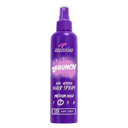 Aussie Hairspray 8.5 fl oz (Pack of 3) – Sprunch Non-Aerosol Curl Hold