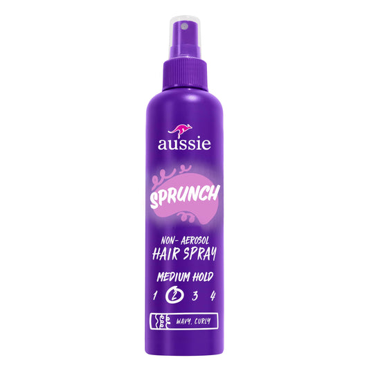 Aussie Hairspray 8.5 fl oz (Pack of 3) – Sprunch Non-Aerosol Curl Hold