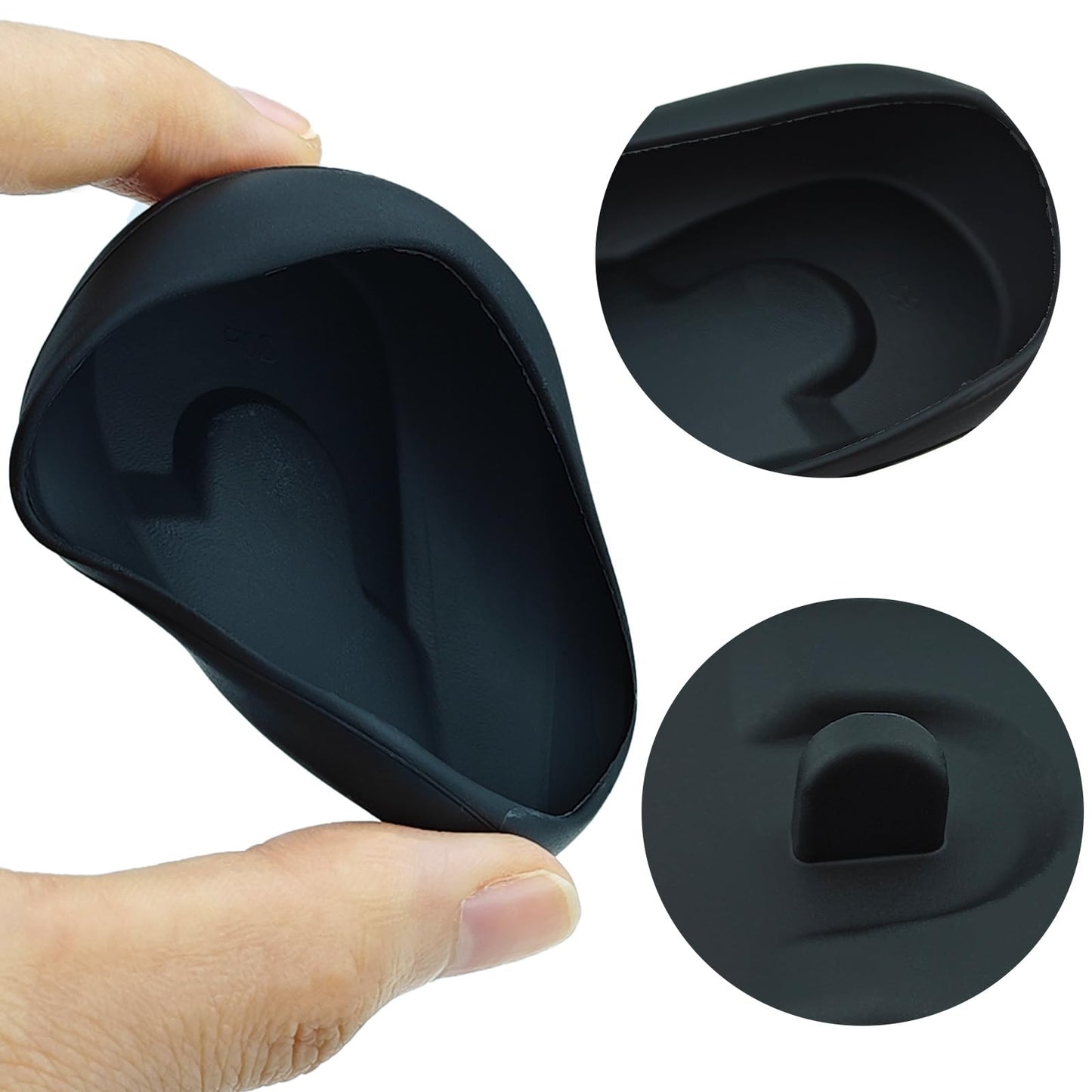 Auswalar 8 Pairs Waterproof Silicone Ear Covers – Hair Dye Earmuffs for Salon Use