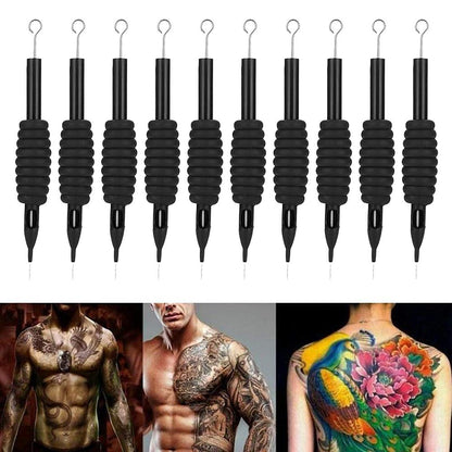 Autdor Tattoo Needles and Tubes Combo – 40Pcs Disposable Tubes with Assorted Needles (3RL-9RL, 5RS-9RS, 5M1-9M1)