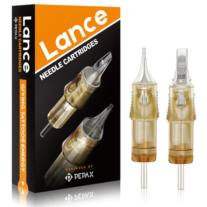 Autdor Pepax Lance 1014RLL Tattoo Needle Cartridges – 20 Pcs #10 Standard 14 Round Liner, 0.30mm, 5.0mm Taper
