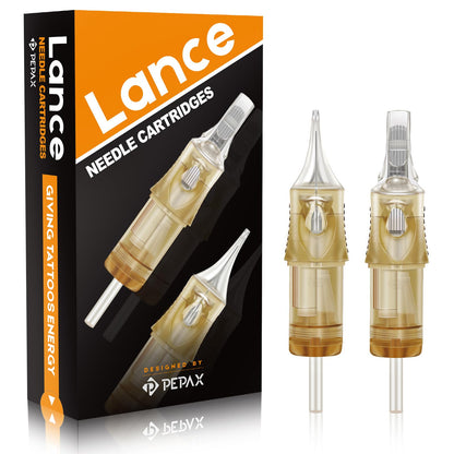 Autdor PEPAX Lance Tattoo Needles Cartridge 1211CML – 20Pcs, 12 Standard & 11 Curved Magnum, 0.35mm, 5.0mm Taper, Safety Membrane