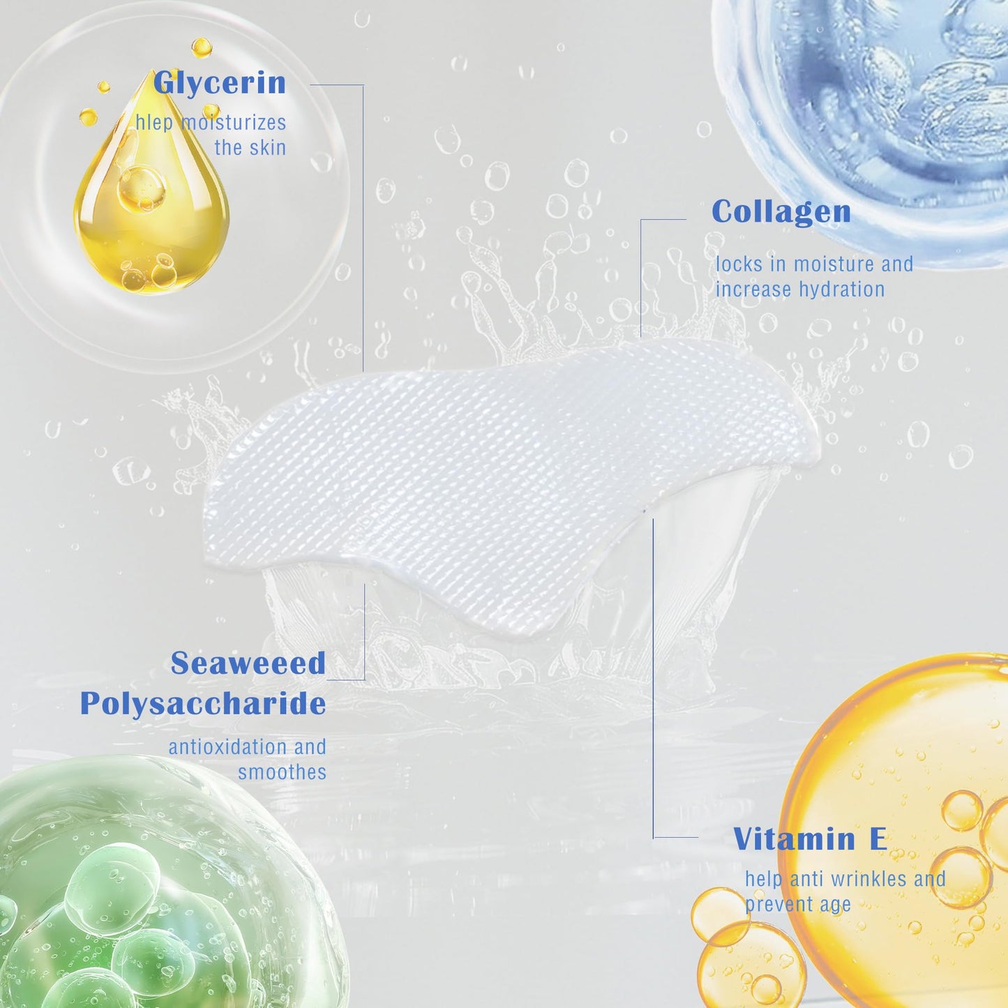 Auteek Forehead & Smile Line Patches Overnight – Hydrating Collagen Hydrogel