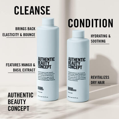 Authentic Beauty Concept Hydrate Conditioner — Hydration for Normal to Dry or Curly Hair | Vegan & Silicone-Free | 33.8 fl oz