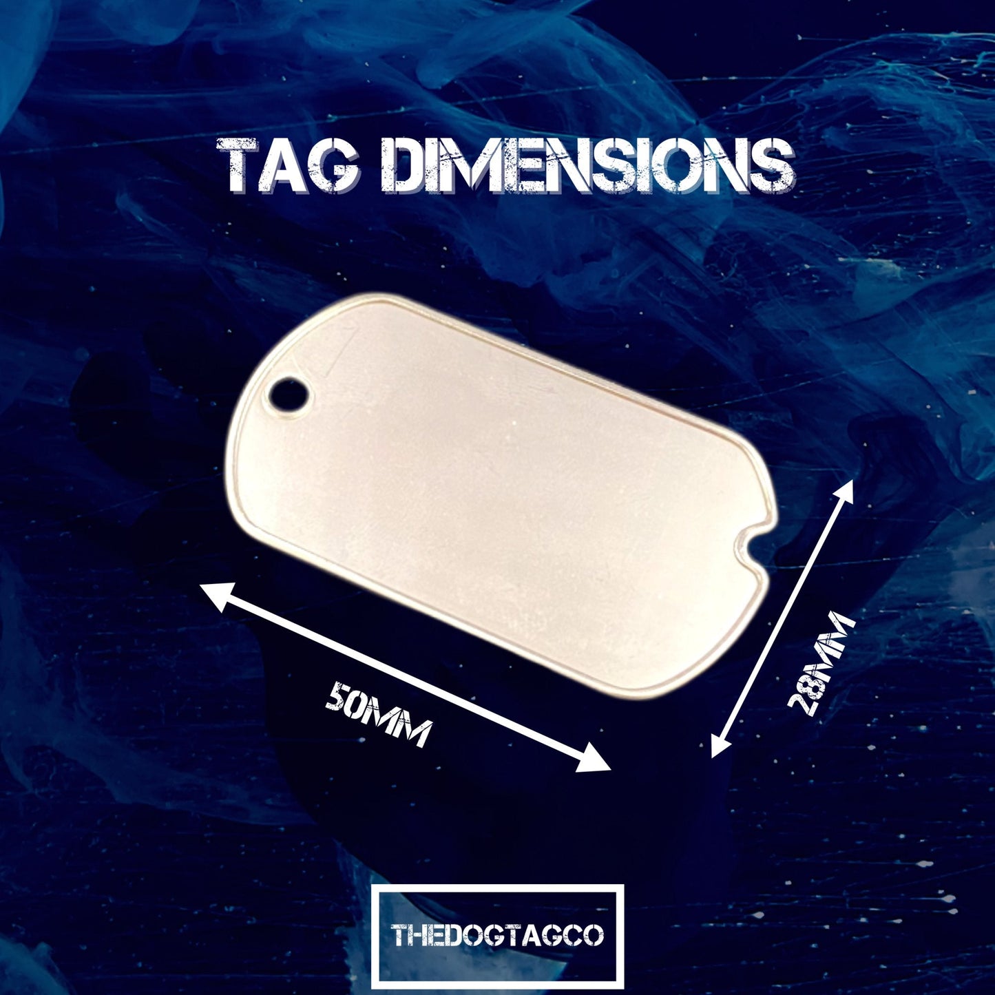 Authentic Personalised US Military Embossed Stainless Steel Dog Tags Pair Set - WW2 - pre 1965 Exact Replica