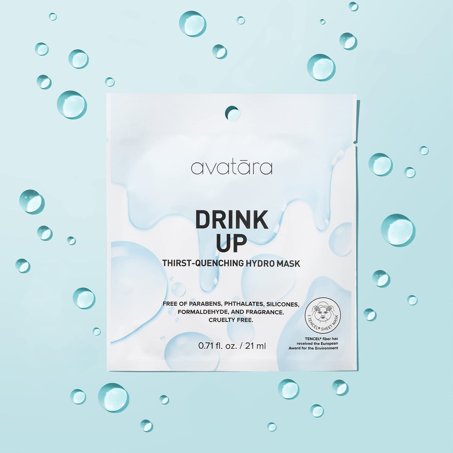 Avatara Drink Up Facial Mask – Hydrating 15-Sheet Mask with Aloe Vera & Licorice Root