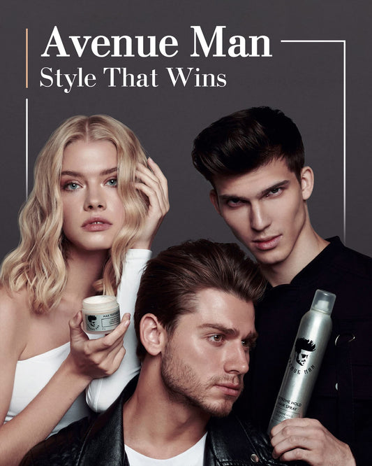 Avenue Man Extreme Hold Hairspray – 9 oz, Paraben-Free, Extra Firm Hold
