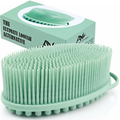 Avilana Silicone Body Scrubber – Dual-Sided Bath Brush, SGS Certified Food-Grade