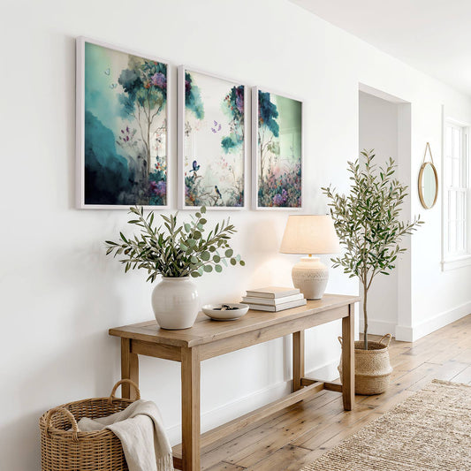 Art Wall Living Room | Set of 3 wall art prints