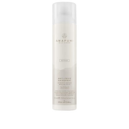 Awapuhi Wild Ginger Anti-Frizz Hairspray – Humidity Shield, Medium Hold (9.1 oz)