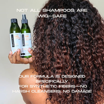 Awesome Synthetic Wig Shampoo & Leave-In Conditioner Spray – pH 6, 2-Pack (7 fl oz each) with Coconut Oil
