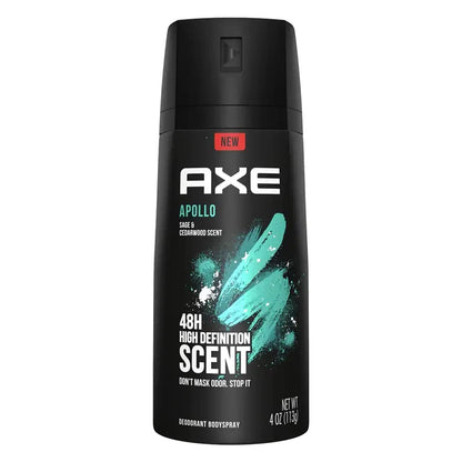 AXE Apollo Body Spray for Men – 4 oz (Pack of 3)