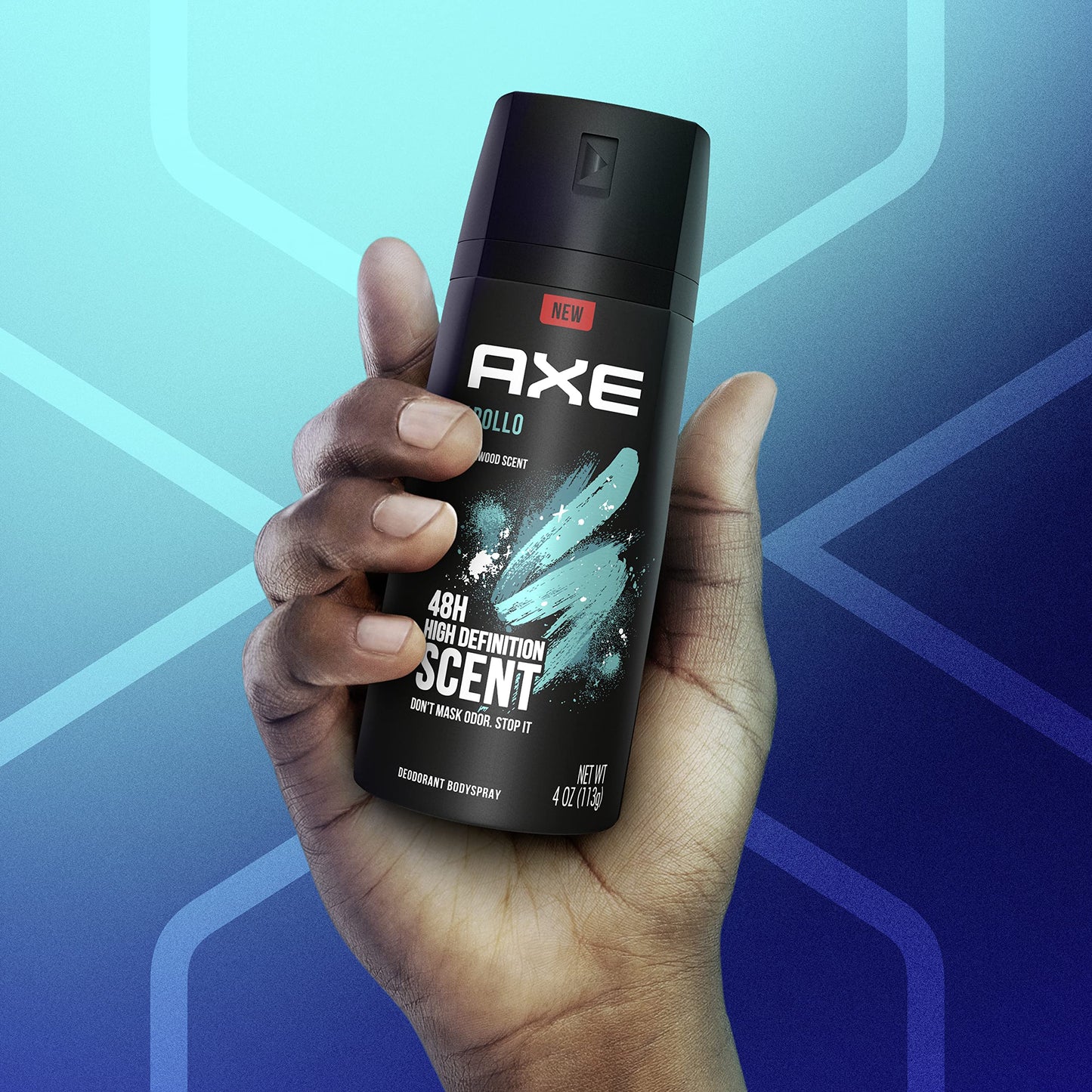 AXE Apollo Body Spray Deodorant for Men – Sage & Cedarwood, Aluminum-Free, 4 oz (4 Count)