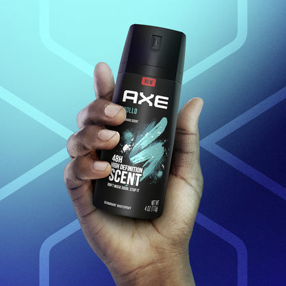 AXE Apollo Body Spray Deodorant for Men – Sage & Cedarwood, Aluminum-Free, 4 oz (4 Count)