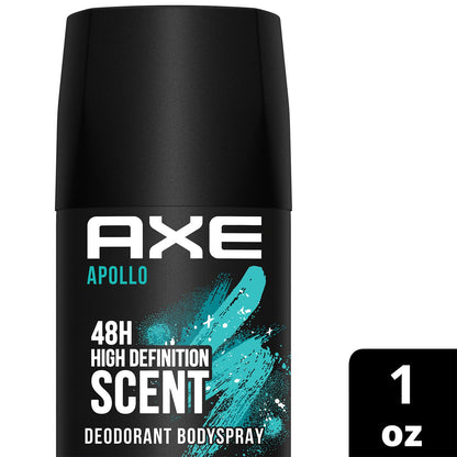 AXE Apollo Travel Deodorant Bodyspray – Aluminum-Free, 6-Pack, TSA-Approved