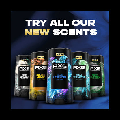 AXE Fine Fragrance Collection Blue Lavender Deodorant Stick – 4 Count, 48H Freshness
