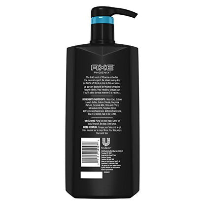 AXE Phoenix Body Wash for Men – 28 oz Pump Bottle | Fresh, Rejuvenating Scent