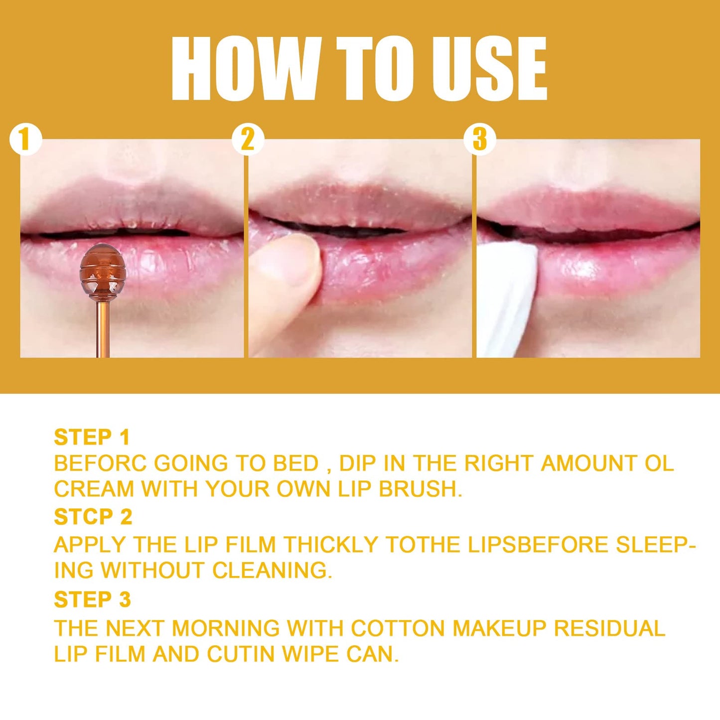 Axnzp 4 Pcs Honey Lip Balm Pot — Moisturizing Lip Mask to Soften Lips & Prevent Dryness